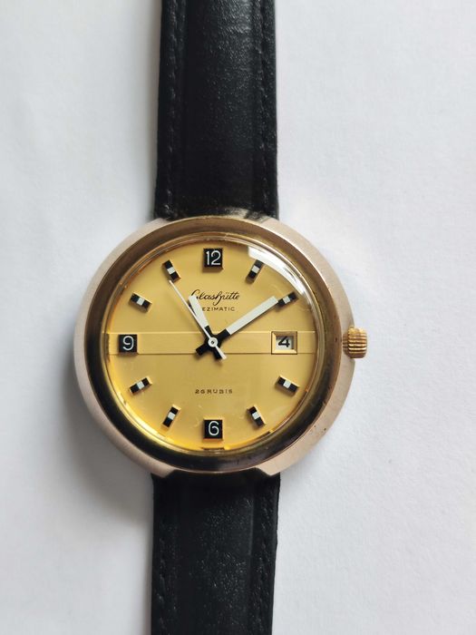 glashutte spezimatic 26 rubis 14 karat